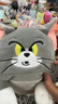 貓和老鼠（Tom and Jerry）抱枕靠枕毛絨長(cháng)條抱枕女生抱睡公仔靠枕枕頭側睡玩偶變形湯姆55cm 曬單實(shí)拍圖