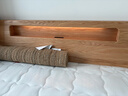源氏木語(yǔ)精選實(shí)木床現代簡(jiǎn)約橡木儲物箱體床北歐臥室家具雙人床 橡木原木色離地款床1.5*2m(不含墊) 曬單實(shí)拍圖