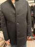 金利來(lái)【含羊毛/杜邦棉】秋冬季節毛呢大衣男花紗立領(lǐng)保暖商務(wù)休閑外套 84-墨綠 2XL 185/100A 推薦165-180斤 曬單實(shí)拍圖