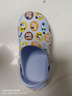 巴布豆（BOBDOG）兒童拖鞋男女童寶寶涼鞋室內外軟底洞洞鞋 淺藍 180碼 曬單實(shí)拍圖