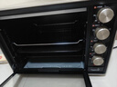 長(cháng)帝（changdi）【新年禮物】32PD黑色家用多功能烤肉烘焙家電小烤箱 32L容量 搪瓷內膽 上下管獨立控溫 黑色32PD烤箱 32L 曬單實(shí)拍圖