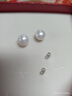 海蒂9-10mm無(wú)核S925銀淡水珍珠耳釘素耳飾經(jīng)典款女送女友禮物附證書(shū) 曬單實(shí)拍圖