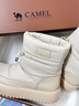 駱駝（CAMEL）雪地靴女簡(jiǎn)約厚底束帶秋冬中筒保暖靴 L23W577074 米色 36 曬單實(shí)拍圖