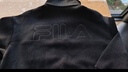 FILA 斐樂(lè )官方男子套頭衛衣冬新款時(shí)尚休閑純棉寬松針織上衣 正黑色-BK L 175/96A/L 曬單實(shí)拍圖