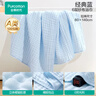全棉時(shí)代浴巾純棉速吸易干六層素色水洗紗布浴巾經(jīng)典藍 80cm×140cm 曬單實(shí)拍圖