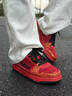 卡賓鞋子男春季2026馬年限定紅色本命年休閑板鞋百搭厚底增高喜慶潮鞋 棗紅色 41 【標準皮鞋尺碼】 曬單實(shí)拍圖