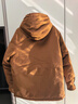 JEEP吉普羽絨服男冬季短款連帽保暖外套男士休閑夾克衣服男裝 棕色2XL 曬單實(shí)拍圖