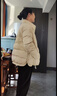 鴨鴨（YAYA）中年媽媽裝羽絨服女冬季新款洋氣優(yōu)雅40歲50中老年人女裝外套 豆沙色 XL /170 曬單實(shí)拍圖