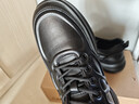卡帝樂(lè )鱷魚(yú)（CARTELO）男士皮鞋時(shí)尚運動(dòng)牛皮男鞋厚底系帶商務(wù)休閑鞋 5710 黑色 41 曬單實(shí)拍圖