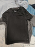 馬登工裝美式萊賽爾涼感T恤收袖口黑色速干健身衣v領(lǐng)修身短袖男夏 炭黑色 【尺碼偏小/建議拍大一碼】 XL 曬單實(shí)拍圖