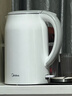 美的（Midea）電熱水壺養生母嬰級316L不銹鋼雙層無(wú)縫一體內膽防燙燒水壺 1.7L自動(dòng)智能斷電SH17M301PRO 曬單實(shí)拍圖