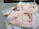 貝瑞加（Babyprints）嬰兒地板襪秋冬寶寶學(xué)步襪套秋冬室內鞋襪加厚保暖軟底 粉兔S 曬單實(shí)拍圖