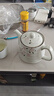 全適日式茶具套裝手繪櫻花陶瓷水壺煮茶壺功夫茶一壺五杯喬遷禮品套裝 曬單實(shí)拍圖
