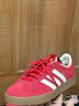 adidas「T頭鞋」VL COURT復古休閑板鞋德訓鞋男女阿迪達斯輕運動(dòng) 淺猩紅/暖香草色/黃色   36.5 曬單實(shí)拍圖