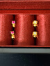 老鋪黃金古法手工足金耳飾·黃金琺瑯養耳針（線(xiàn)上專(zhuān)款） 一對重約0.9g（含膠墊） 曬單實(shí)拍圖