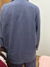浪莎兒童睡衣純棉家居服套裝冬季開(kāi)衫男中大童青少年親膚透氣空調服 藏青色 160 建議身高145-155cm 曬單實(shí)拍圖
