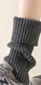 浪莎襪套女堆堆襪秋冬新款襪子女士時(shí)尚針織保暖雪地靴小腿襪套 曬單實(shí)拍圖
