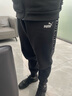 彪馬（PUMA）加絨保暖加厚運動(dòng)長(cháng)褲男女新款冬季休閑針織褲691017 黑色-01 XL (185/82A) 曬單實(shí)拍圖