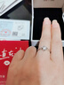唯一（Winy）純銀戒指女款情侶對戒男士求婚戒指新年生日情人節禮物送女生 曬單實(shí)拍圖
