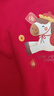 班尼路（Baleno）兒童新年款套裝2026馬年紅色拜年服男女童加絨連帽衛衣兩件套冬季 曬單實(shí)拍圖