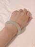 凈心石【情人節禮物】和田玉手鐲青白玉女款平安鐲內徑約55-56mm 曬單實(shí)拍圖