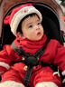 乖奇熊寶寶夾棉保暖連體哈衣秋冬衣服嬰幼兒童紅色過(guò)年喜慶拜新年服冬季 曬單實(shí)拍圖