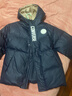 Converse匡威兒童裝冬季新款泡芙面包服保暖外套男女童加厚短款連帽羽絨服 藏青藍 140 /68 充絨量約143g 【建議身高128-140cm】 曬單實(shí)拍圖