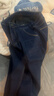 真維斯（Jeanswest）牛仔褲男冬季加絨褲保暖彈力直筒加厚休閑男長(cháng)褲子男藍色加絨34 曬單實(shí)拍圖