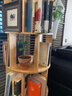 小匠材實(shí)木旋轉書(shū)架置物架立式落地一體靠墻可移動(dòng)書(shū)架多層置物架六層 曬單實(shí)拍圖
