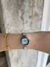 金米歐（KIMIO）手表女款時(shí)尚簡(jiǎn)約小眾輕奢初高中學(xué)生小巧精致石英女士手鏈表禮物 天空銀藍【送禮盒+手鐲】 曬單實(shí)拍圖