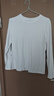 都市麗人白色純棉長(cháng)袖t恤女外穿2025新款春秋大碼女裝打底衫秋季內搭上衣 曬單實(shí)拍圖
