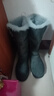 啄木鳥(niǎo)厚底灰色毛毛雪地靴女2025冬季新款長(cháng)筒加絨加厚保暖高筒靴棉鞋子 灰色長(cháng)筒 38 曬單實(shí)拍圖