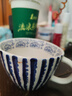 摩登主婦好看的馬克杯陶瓷水杯家用辦公室牛奶早餐杯女生咖啡杯子 手捏線(xiàn)條-冰島藍 規格詳見(jiàn)圖二 曬單實(shí)拍圖