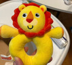 費雪(Fisher-Price)獅子安撫搖鈴圈 嬰幼兒毛絨玩具 寶寶卡通手偶0-1-2歲F1035生日禮物送寶寶 曬單實(shí)拍圖