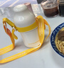皇寵好吸保溫杯嬰兒寶寶水杯4個(gè)月一歲以上鴨嘴吸管學(xué)飲保溫奶瓶2 【背帶款】吸管保溫杯300ml+鴨嘴 曬單實(shí)拍圖