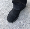 斯凱奇男鞋2025冬季新款加絨棉鞋一腳蹬穿脫防滑休閑鞋保暖健步鞋老人鞋 黑色-BBK 41 曬單實(shí)拍圖
