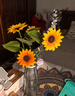 向日葵假花花束仿真花擺設客廳餐桌花藝裝飾花擺件風(fēng)臥室干花 向日葵1個(gè) 曬單實(shí)拍圖
