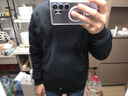 安踏衛衣男女春季情侶長(cháng)袖T恤簡(jiǎn)約圓領(lǐng)套頭衫內搭通勤運動(dòng)上衣打底衫 【刺繡logo】基礎黑8712-4 XL 曬單實(shí)拍圖