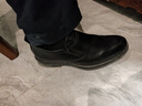 康奈男鞋真皮一腳蹬皮鞋頭層牛皮商務(wù)正裝德比鞋套口休閑皮鞋 黑色 43 曬單實(shí)拍圖