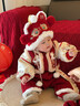 優(yōu)奇嬰兒拜年服冬裝連體衣寶寶新年衣服冬季新生幼兒冬天保暖喜慶棉服 紅色喜慶拜年服+帽子 80cm 曬單實(shí)拍圖