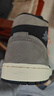 耐克（NIKE）男鞋Air Jordan 1 AJ1棕黑色舒適防滑耐磨減震中幫運動(dòng)復古籃球鞋 IB7110-002 44 曬單實(shí)拍圖