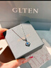 GLTEN施華洛世奇鋯四葉草999純銀項鏈女生日情人節新年禮物送女友老婆 曬單實(shí)拍圖