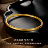 CRD克徠帝黃金手鐲古法元寶紋手鐲實(shí)心足金999素圈鐲子節日禮物 30.05g 【54圈口】HZ00573 曬單實(shí)拍圖