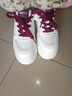 回力四季【廠(chǎng)牌】真軟皮8cm厚底小白鞋女加絨春秋增高松糕鞋運動(dòng) 酒紅色【單里】 【升級款專(zhuān)柜版】 36 【標準尺碼】 曬單實(shí)拍圖