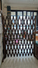花e流防腐木柵欄圍欄室內狗狗貓寵物隔離門(mén)院子攔門(mén)柵欄戶(hù)外護欄圍起來(lái) 碳色帶腳高1.2m可拉2.1m長(cháng) 曬單實(shí)拍圖