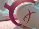 極度未知（HYPERX）HyperX颶風(fēng)2頭戴式電競吃雞CS三角洲行動(dòng)游戲耳機帶7.1靈音聲卡Cloud II 有線(xiàn)耳麥 全新港版-粉白 曬單實(shí)拍圖
