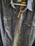 Levi's李維斯男士經(jīng)典寬松藍色牛仔襯衫時(shí)尚簡(jiǎn)約美式水洗情侶外套 深藍色 L 曬單實(shí)拍圖