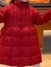 LUSON陳大豬女童紅色羽絨服冬裝2025新款小香風(fēng)洋氣兒童寶寶 曬單實(shí)拍圖