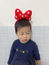 語(yǔ)嬉新年紅色兒童頭飾可愛(ài)蝴蝶結發(fā)箍女童拍照裝扮寶寶馬年表演頭箍萌 2#波點(diǎn)蝴蝶結發(fā)箍 無(wú)規格 曬單實(shí)拍圖