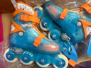 米高輪滑鞋兒童溜冰鞋直排輪可調尺碼休閑初學(xué)【教學(xué)適用】MX聯(lián)名系列 藍色 M 斷碼清倉 (31-34)5-8歲 曬單實(shí)拍圖